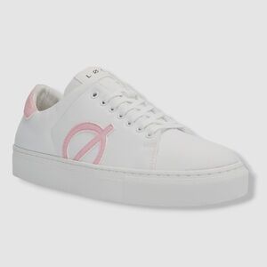 Loci Women's White Nine Logo Low-Top Sneakers Shoes Size 40 (9) - NWT